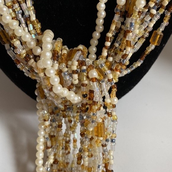 Amazing 20 strand beaded necklace, scarf, collar.  Choose your own adventure - Picture 7 of 7